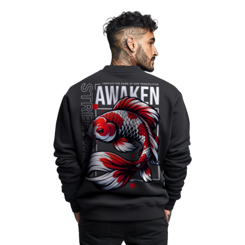 Bluza męska bez kaptura z nadrukiem na plecach "Awaken" Bluza męska bez kaptura z nadrukiem na plecach "Awaken"