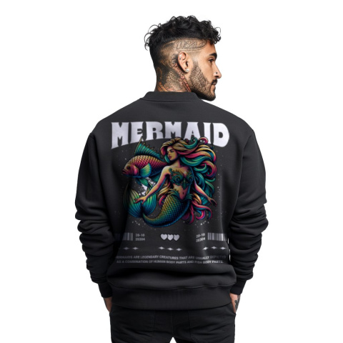 Bluza męska bez kaptura z nadrukiem na plecach "Mermaid" Bluza męska bez kaptura z nadrukiem na plecach "Mermaid"