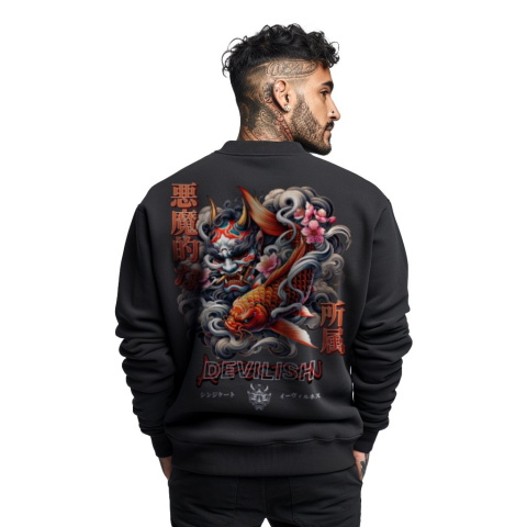 Bluza męska bez kaptura z nadrukiem na plecach "Affection Devilish" Bluza męska bez kaptura z nadrukiem na plecach "Affection Devilish"