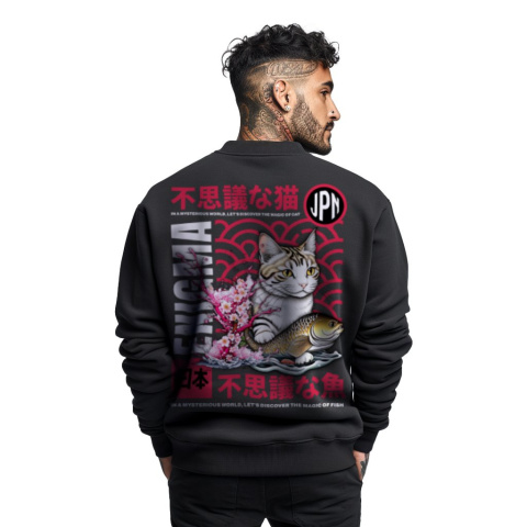 Bluza męska bez kaptura z nadrukiem na plecach "Enigma" Bluza męska bez kaptura z nadrukiem na plecach "Enigma"