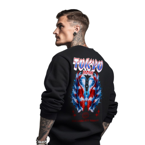 Bluza męska bez kaptura z nadrukiem na plecach "Tokyo Japan" Bluza męska bez kaptura z nadrukiem na plecach "Tokyo Japan"