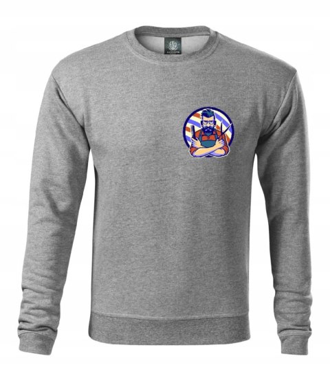 XL Bluza Męska DUŻY ROZMIAR dresowa SZARA BARBER XL Bluza Męska DUŻY ROZMIAR dresowa SZARA BARBER